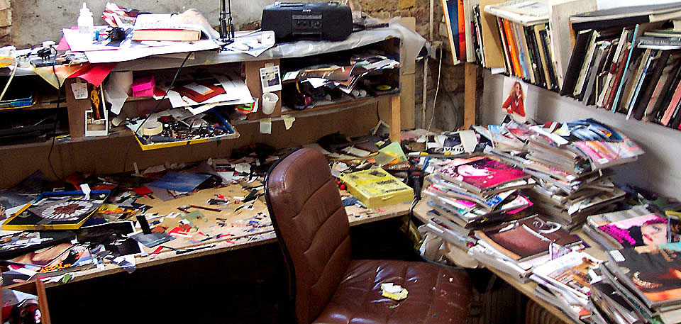 tom lubbocks collage desk